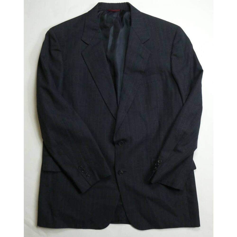Hart Schaffner & Marx blazer, slim fit sport coat, 44R, 1989, navy stripe